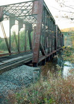 The Number 9 railroad bridge, near Ten Mile River, is another vital connection between New York and Pennsylvania.