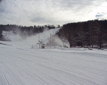 Holiday Mountain Ski Hill near Monticello, NY, is one of the places to find winter recreation in the Upper Delaware region.